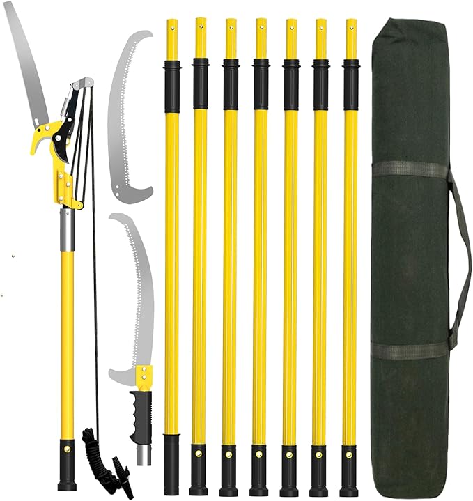 Manual Pole Saws for Tree Trimming 27 FT, [Ultra